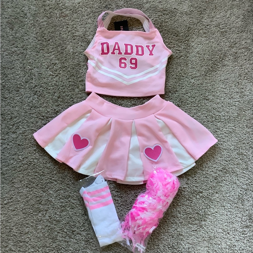 Pink Trickz N' Treatz His Favorite Cheerleader Costume - Picture 7 of 16